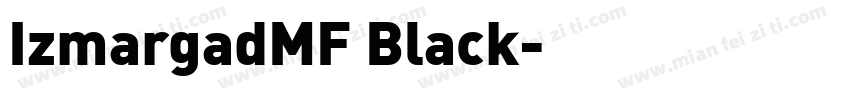 IzmargadMF Black字体转换
